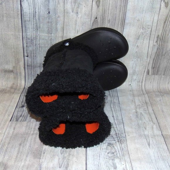 CROCS Nadia Black Boots Womens Size 9 - Picture 6 of 7